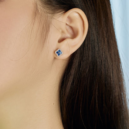 [Angela Jewelry]Four-Leaf Clover Flower Shaped Earrings
