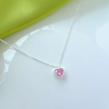 [Angela Jewelry]Ornate Heart Shape Necklace
