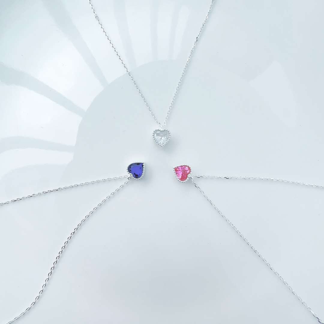 [Angela Jewelry]Ornate Heart Shape Necklace
