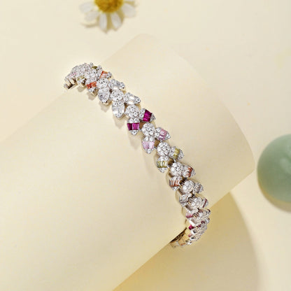 [Angela Jewelry]Dainty Exquisite Flower Shape Daily Bracelet