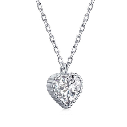 [Angela Jewelry]Ornate Heart Shape Necklace