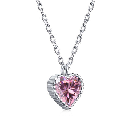 [Angela Jewelry]Ornate Heart Shape Necklace