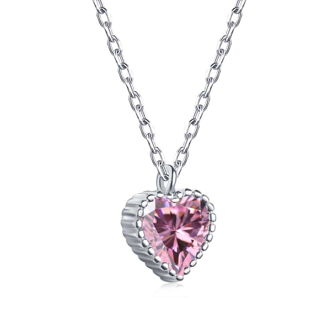 [Angela Jewelry]Ornate Heart Shape Necklace