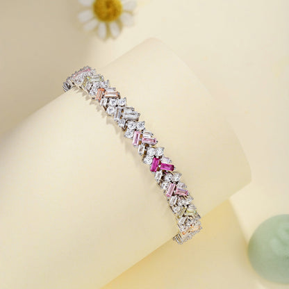 [Angela Jewelry]Dazzling Unique Multi Shape Daily Bracelet