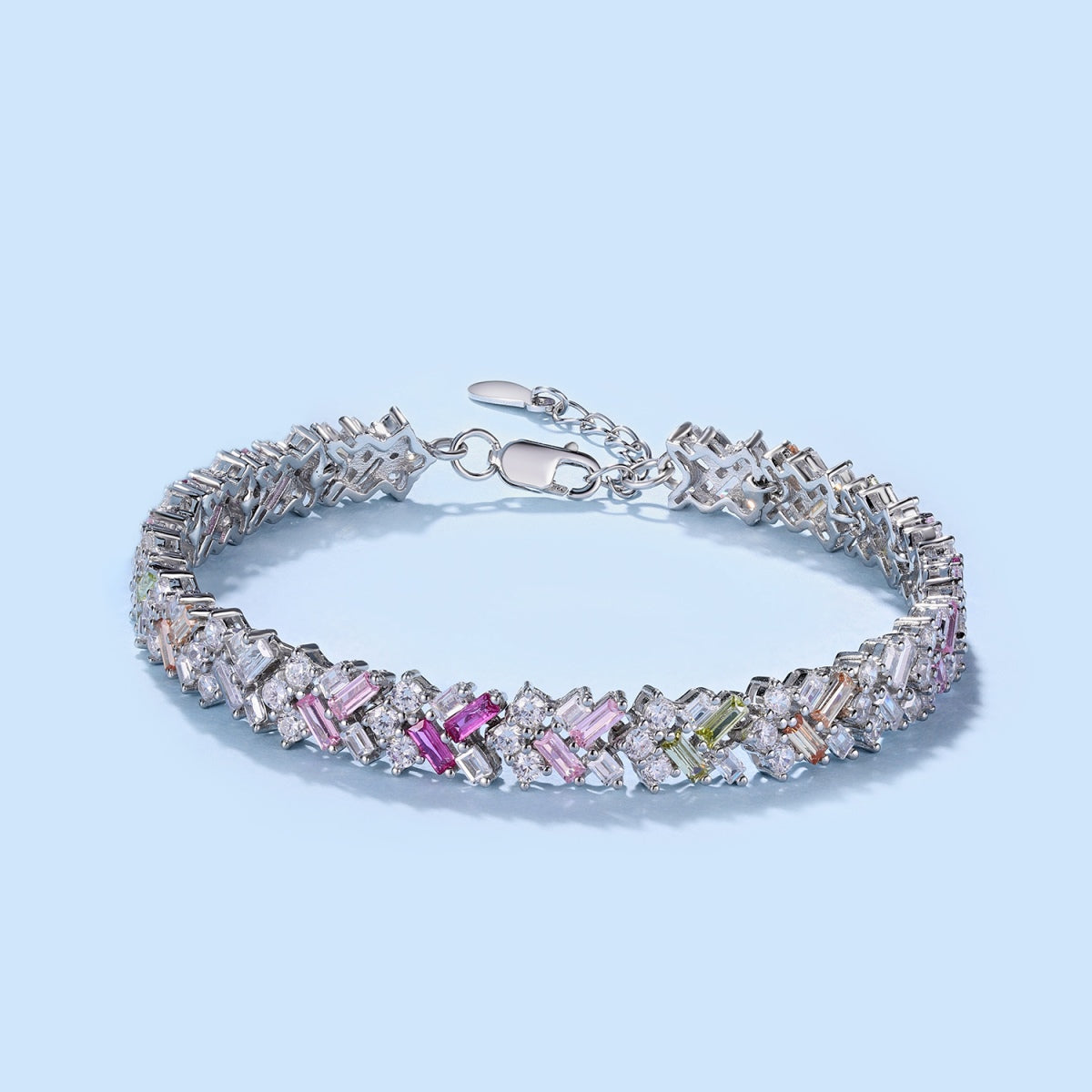 [Angela Jewelry]Dazzling Unique Multi Shape Daily Bracelet