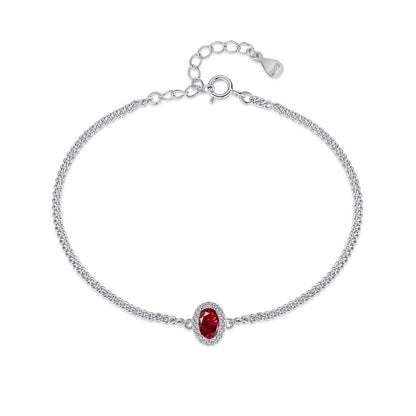 [Angela Jewelry]Exquisite Oval Shape Bracelet