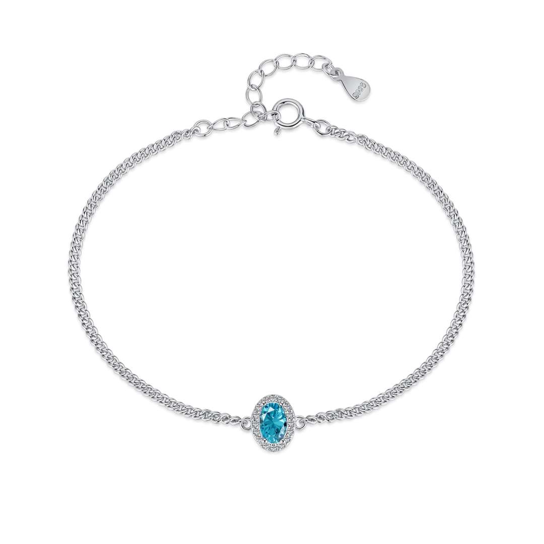 [Angela Jewelry]Exquisite Oval Shape Bracelet