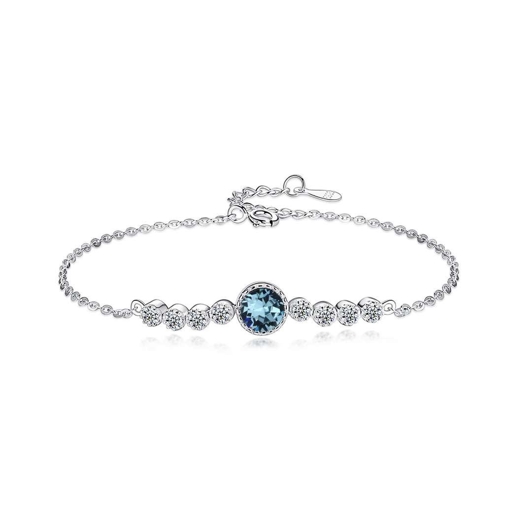 [Angela Jewelry]Luxurious Heart Of The Ocean Bracelet