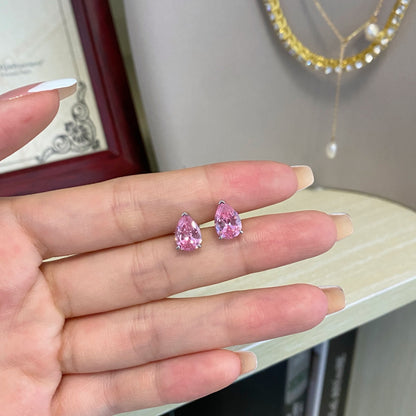 [Angela Jewelry]Ornate Water Drop Shape Earrings
