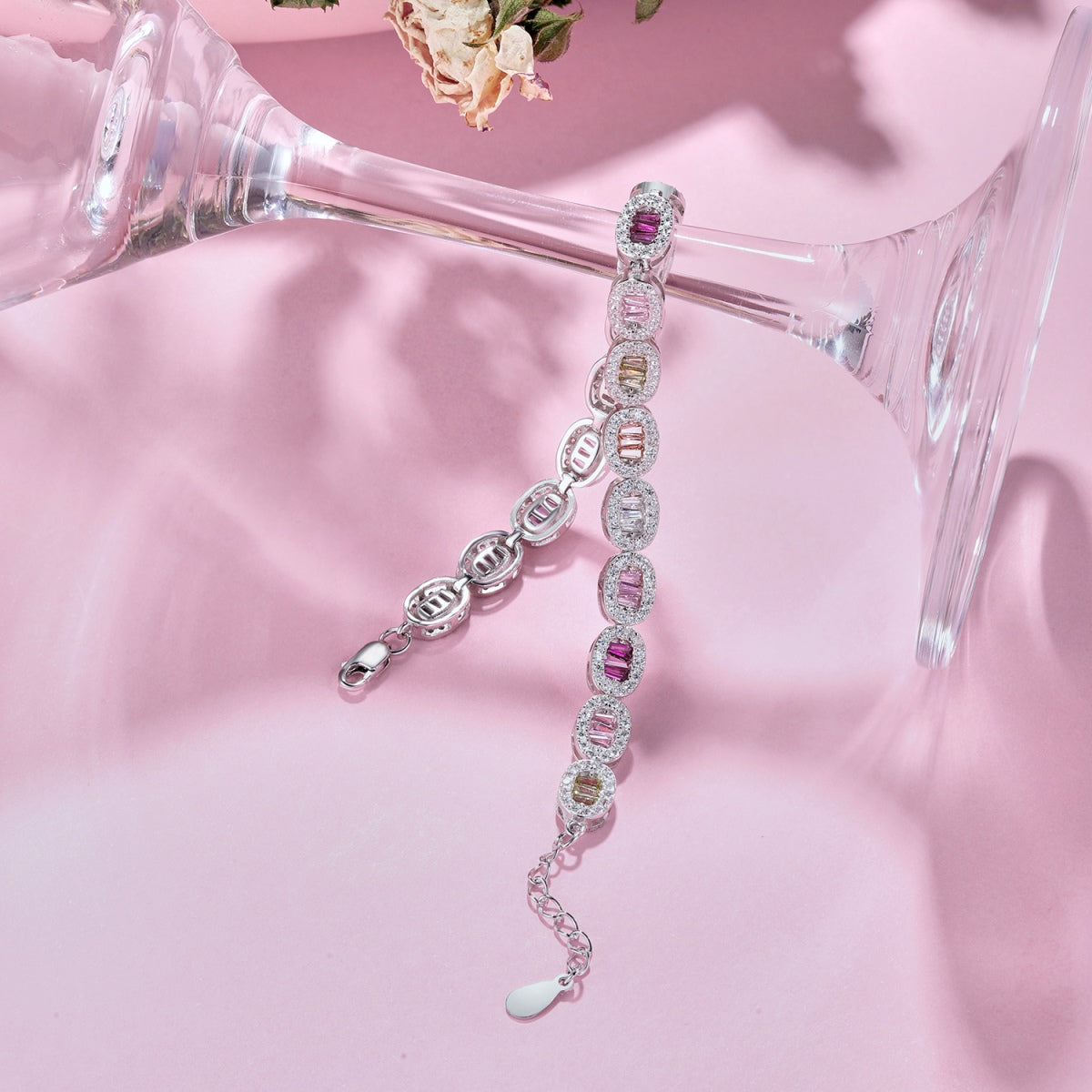[Angela Jewelry]Exquisite Ornate Emerald Cut Daily Bracelet