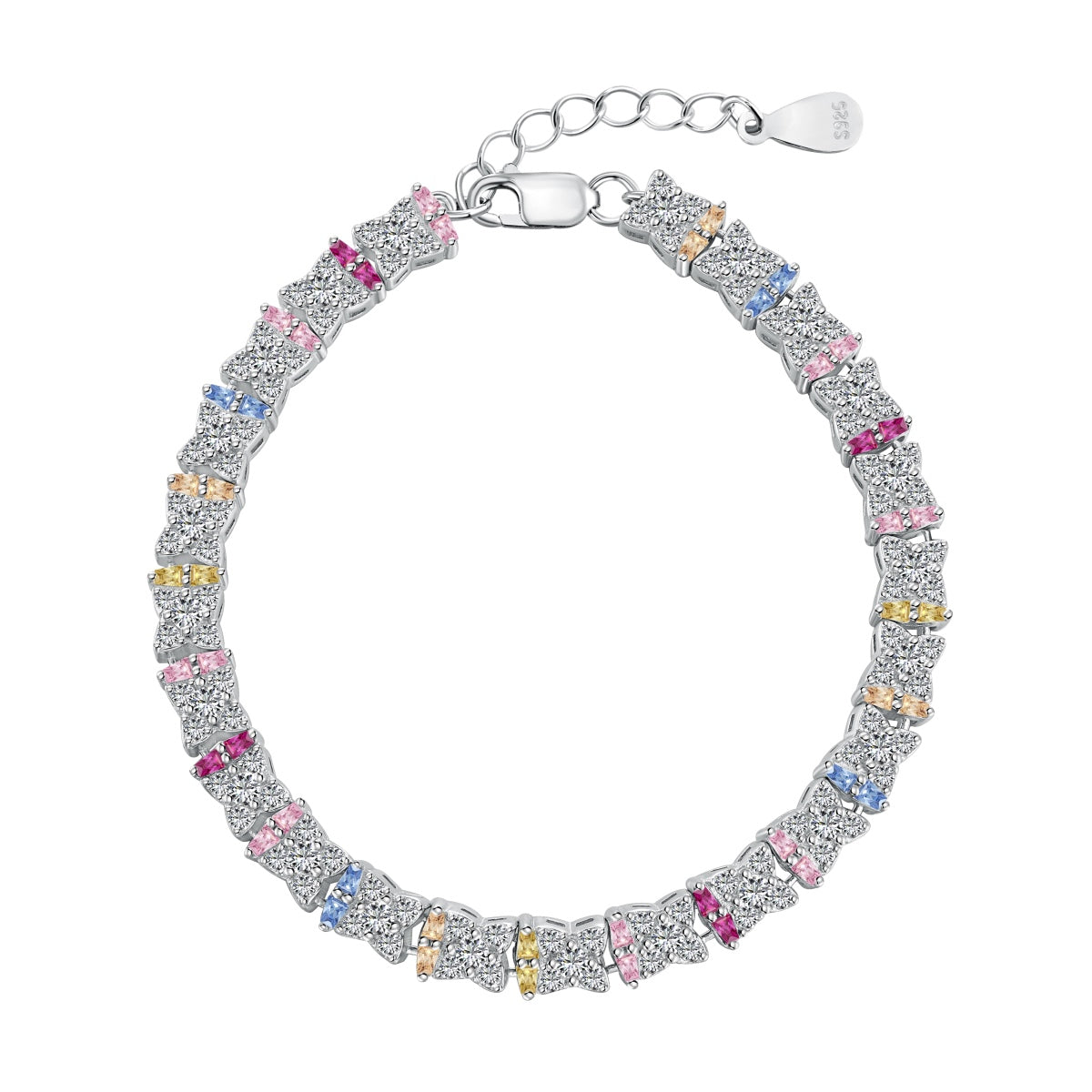 アンジェラジュエリー]ユニークなカラフルな花の形のデイリーブレスレット