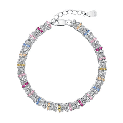 アンジェラジュエリー]ユニークなカラフルな花の形のデイリーブレスレット
