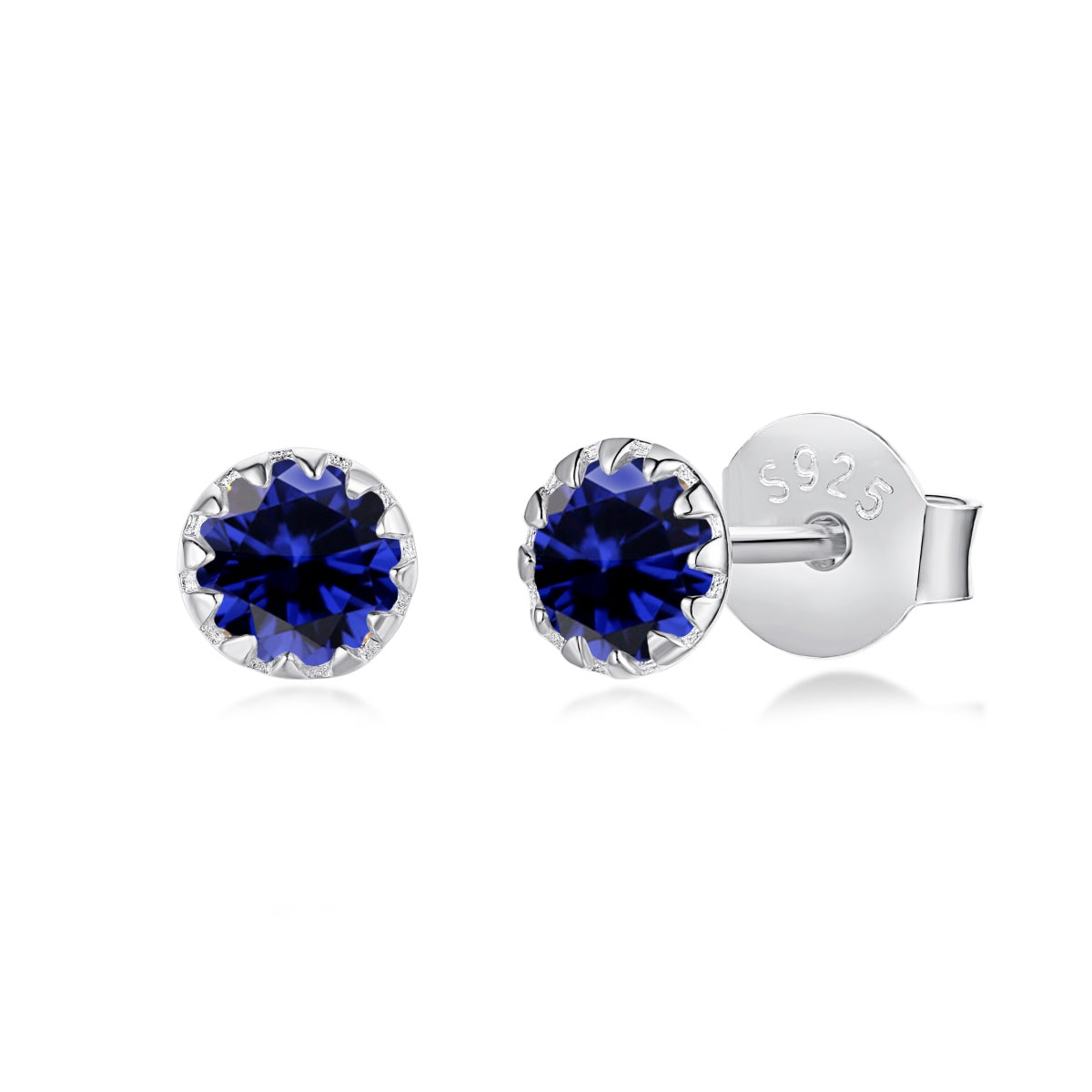 [Angela Jewelry]Sparkling Colorful Round Shape Earrings