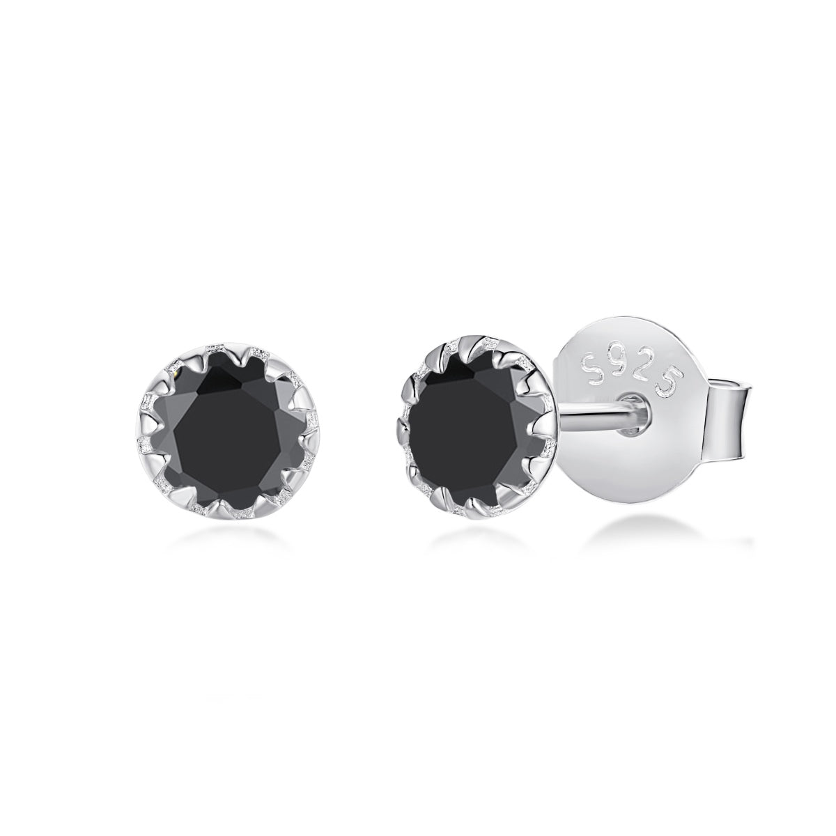 [Angela Jewelry]Sparkling Colorful Round Shape Earrings