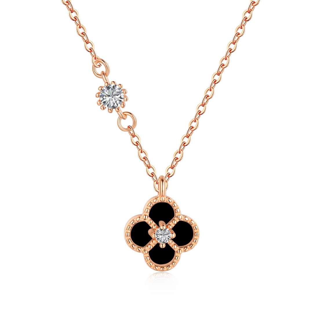 [Angela Jewelry]Delicate Flower Shape Necklace