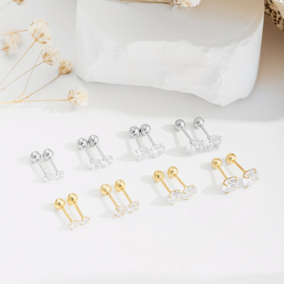 アンジェラジュエリー]ユニークなU字型の耳骨ピアス