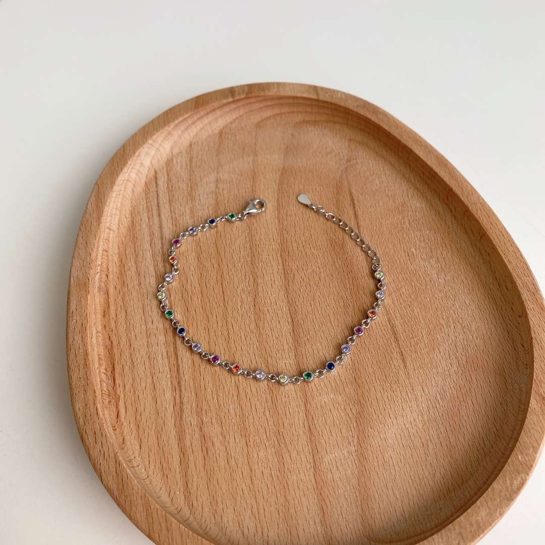 [Angela Jewelry]Colorful Bead Array Bracelet