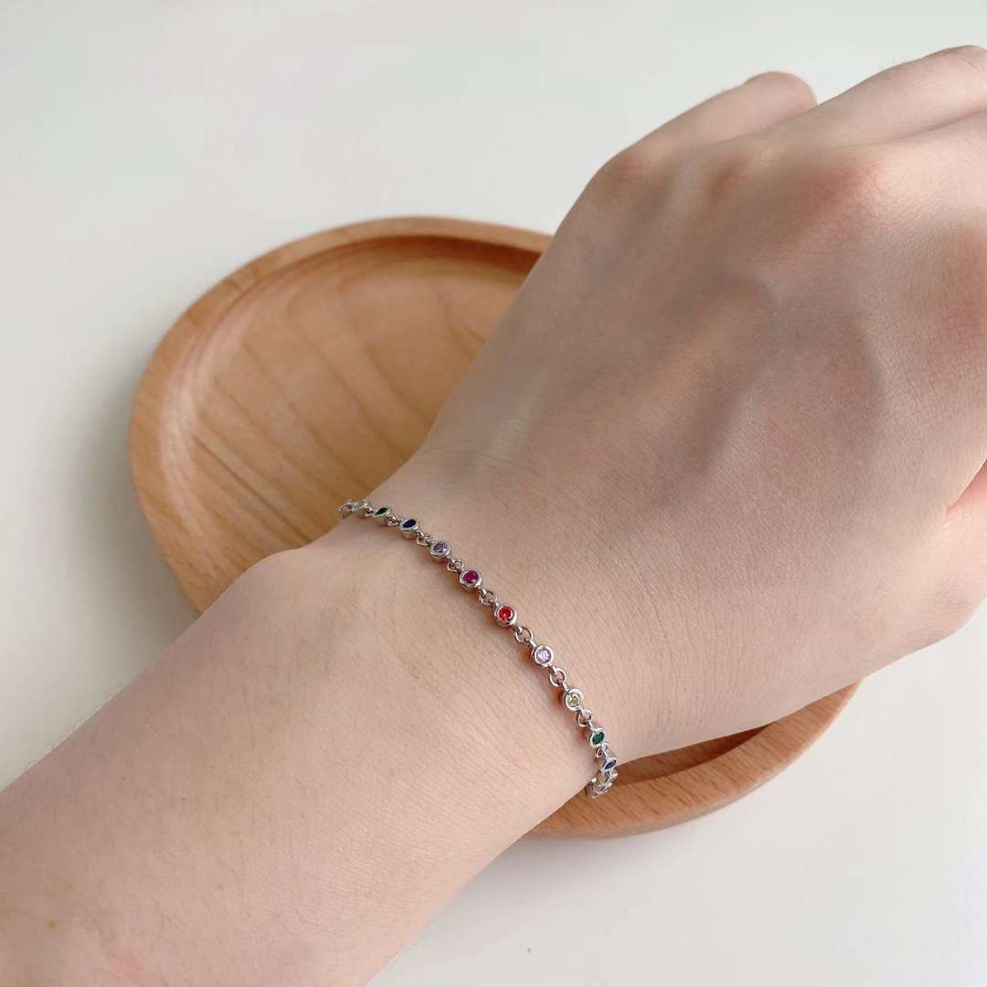 [Angela Jewelry]Colorful Bead Array Bracelet