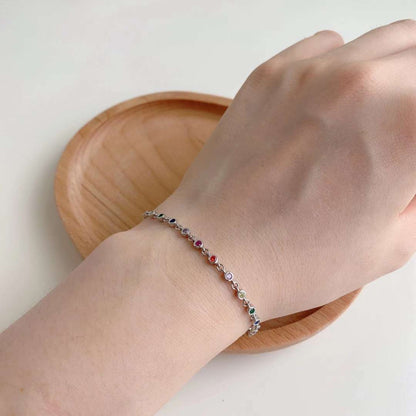 Angela Jewelry]Colorful Bead Array Bracelet