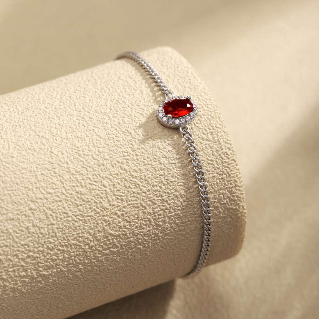 [Angela Jewelry]Exquisite Oval Shape Bracelet