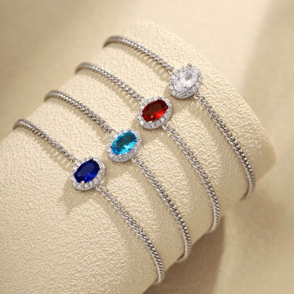 [Angela Jewelry]Exquisite Oval Shape Bracelet