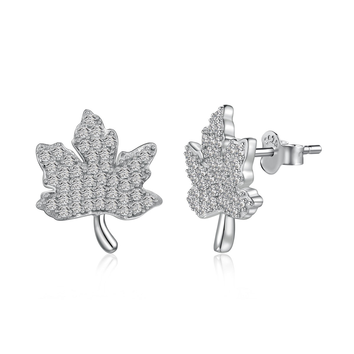 [Angela Jewelry]Exquisite Maple Leaf Design Earrings