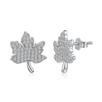 [Angela Jewelry]Exquisite Maple Leaf Design Earrings