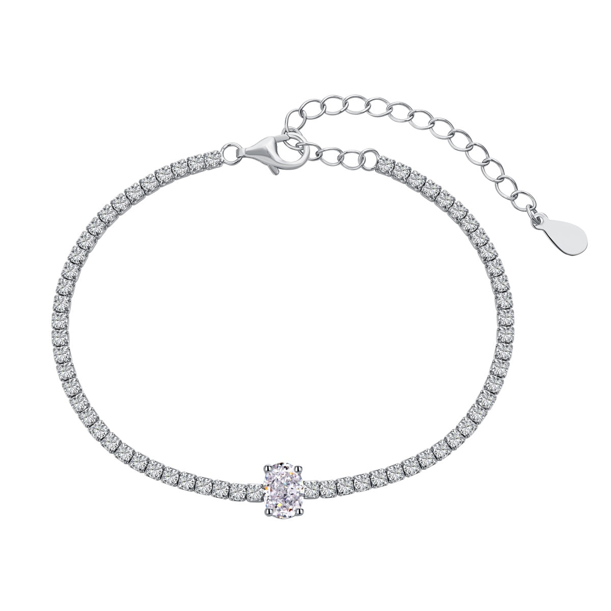 アンジェラジュエリー]0.75カラットの絶妙なオーバルカットデイリーブレスレット