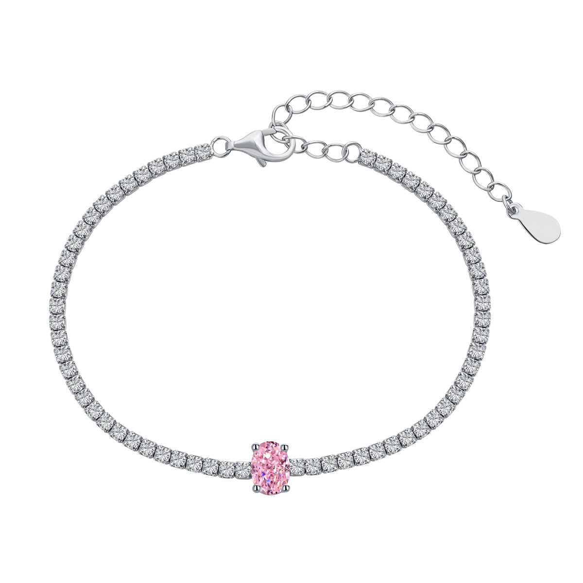 アンジェラジュエリー]0.75カラットの絶妙なオーバルカットデイリーブレスレット