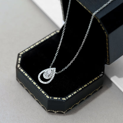アンジェラジュエリー]スパークリングペアカットネックレス
