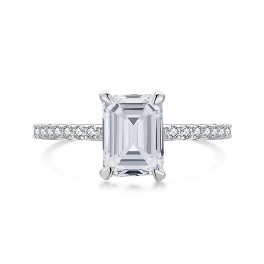 [Angela Jewelry]2.0 Carat Scintillating Ornate Radiant Cut Party Ring