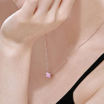 [Angela Jewelry]Luxurious Square Shape Colorful Necalack