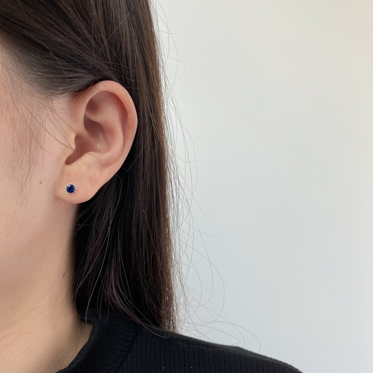[Angela Jewelry]Sparkling Colorful Round Shape Earrings