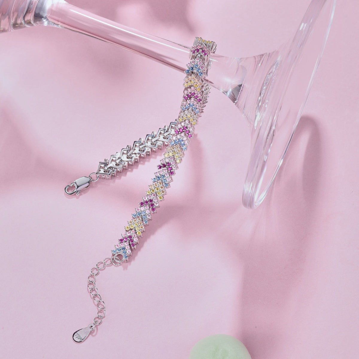 [Angela Jewelry]Ornate Sparkling Round Cut Party Bracelet