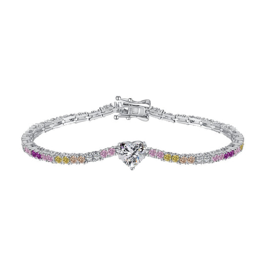 [Angela Jewelry]Delicate Romantic Heart Shape Lover Bracelet