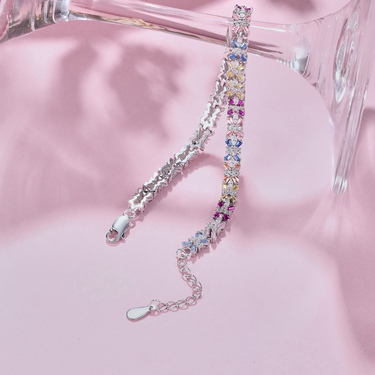 [Angela Jewelry]Radiant Colorful Emerald Cut Party Bracelet