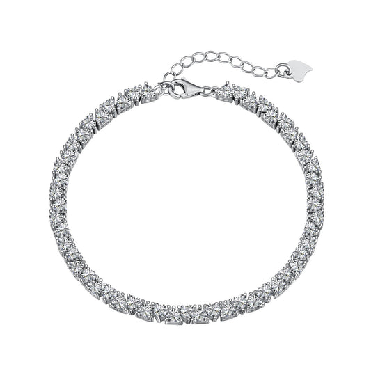 [Angela Jewelry]Dazzling Romantic Heart Shape Lover Bracelet
