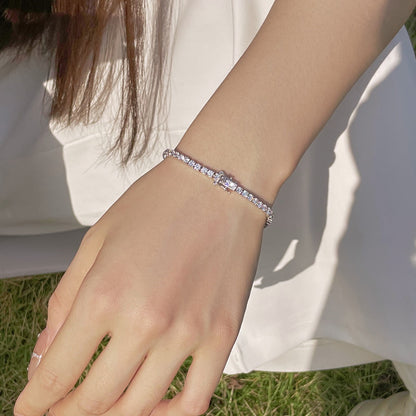 アンジェラジュエリー]輝くカラフルなラウンドカットのパーティーブレスレット