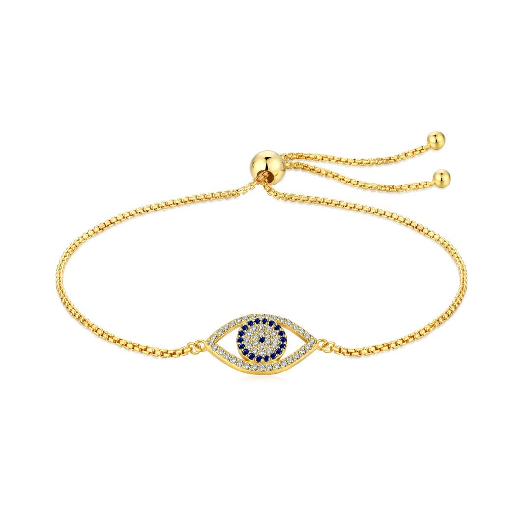 [Angela Jewelry]Dazzling Eye Shape Necklace