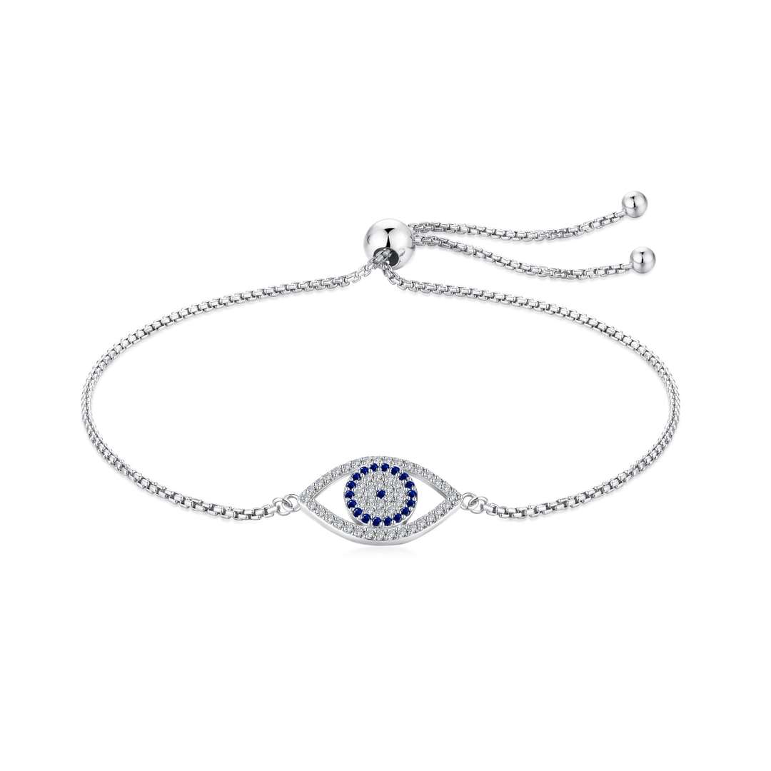 [Angela Jewelry]Dazzling Eye Shape Necklace