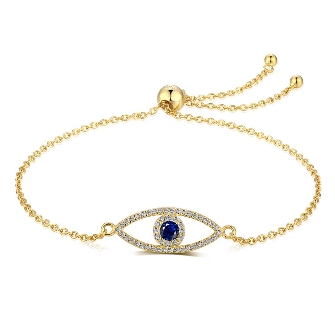 [Angela Jewelry]Devil's Eye Hollow Design Bracelet