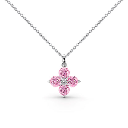 [Angela Jewelry]Four-Leaf Clover And Eight-Pointed Star Necklace