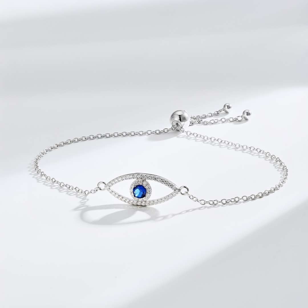 [Angela Jewelry]Devil's Eye Hollow Design Bracelet