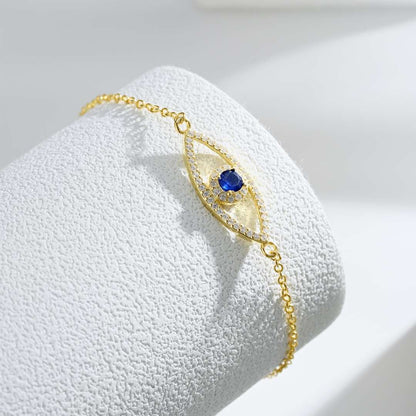 [Angela Jewelry]Devil's Eye Hollow Design Bracelet