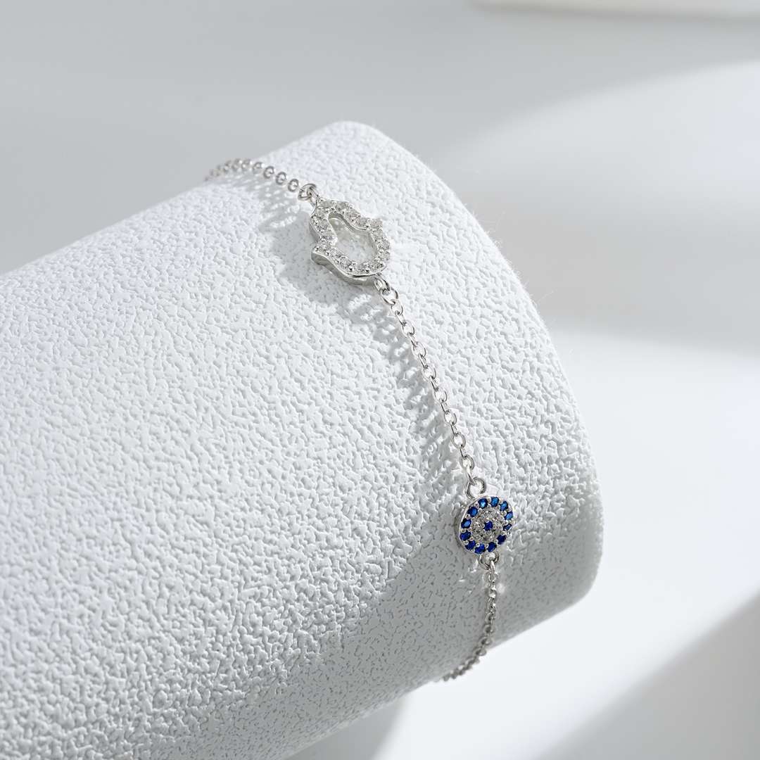 [Angela Jewelry]Gost Shape & Round Shape Necklace