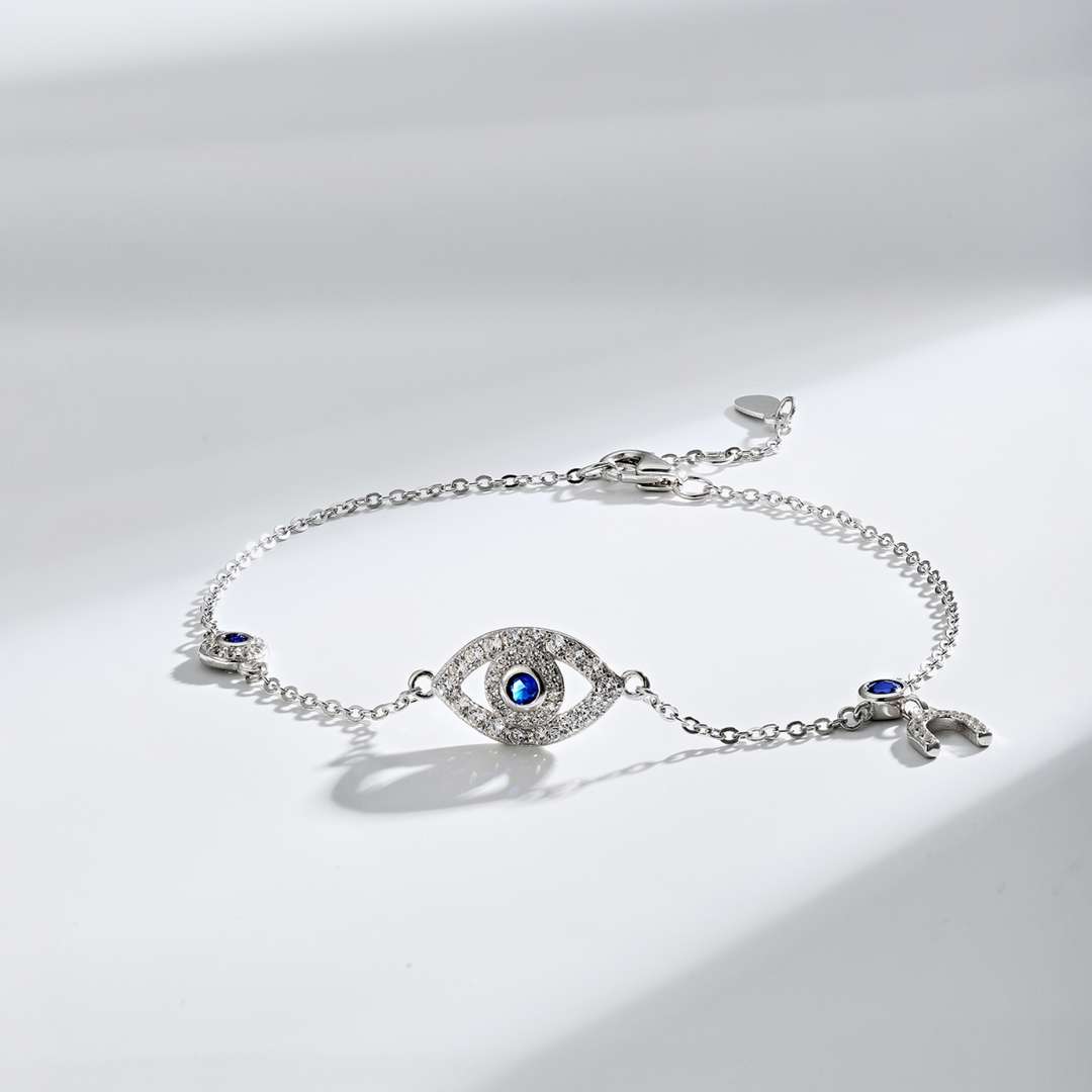 [Angela Jewelry]Dainty Eye Shape Necklace