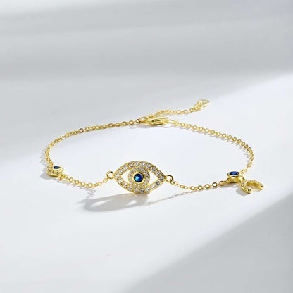 [Angela Jewelry]Dainty Eye Shape Necklace