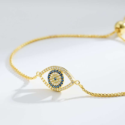 [Angela Jewelry]Dazzling Eye Shape Necklace