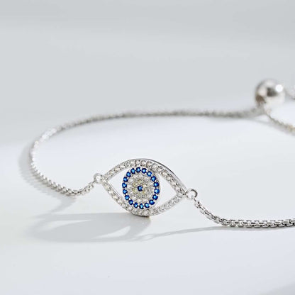[Angela Jewelry]Dazzling Eye Shape Necklace