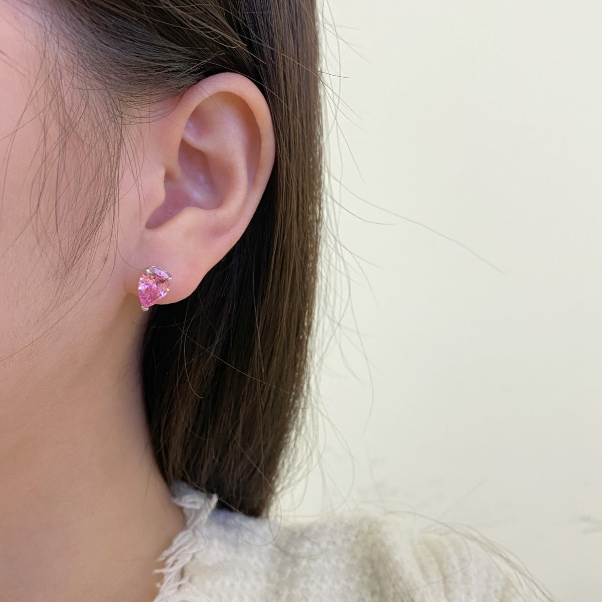 [Angela Jewelry]Ornate Water Drop Shape Earrings